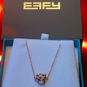 NEW! EFFY 14K Rose Gold & Diamond Panther Bracelet